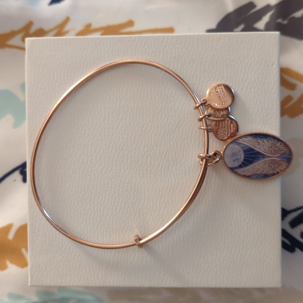 Alex and Ani Angel Wing Rose Gold Bracelet